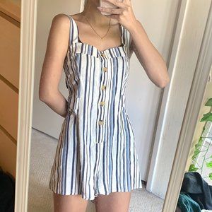Lottie Moss Striped Button Up Romper